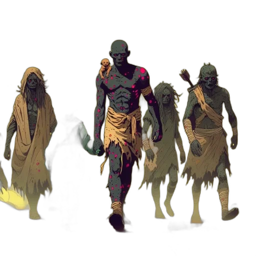 creature, staff, concept art, fantasy art transparent PNG cut-out