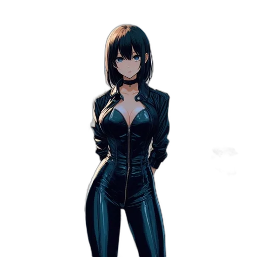 jacket, dress, robot, staff transparent PNG cut-out