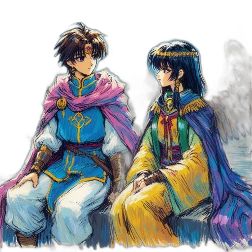 concept art, watercolor, fantasy art, anime transparent PNG cut-out