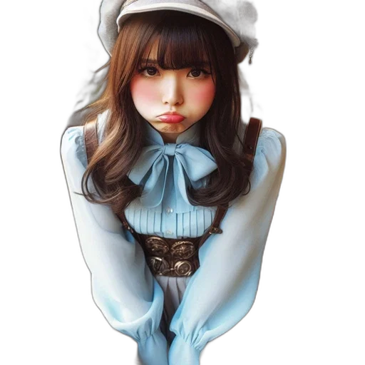 face, dress, mask, photorealistic transparent PNG cut-out