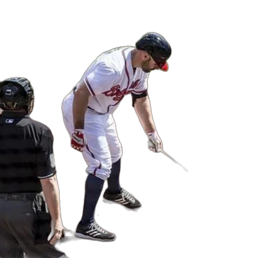 baseball, player, white, uniform transparent PNG cut-out