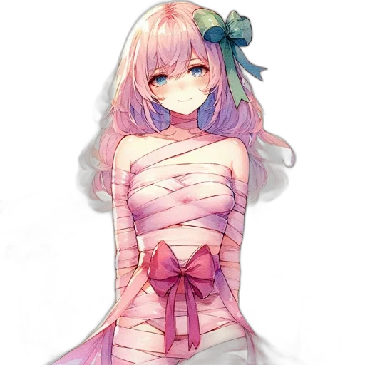 dress, flower, creature, robot transparent PNG cut-out