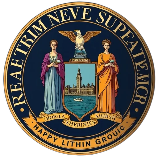 new, york, state, seal transparent PNG cut-out