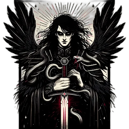 sword, staff, fantasy art, comic book art transparent PNG cut-out