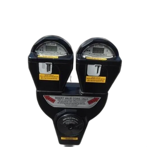 double, parking, meter, instructions transparent PNG cut-out