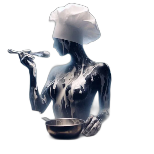 food, robot, staff, mask transparent PNG cut-out