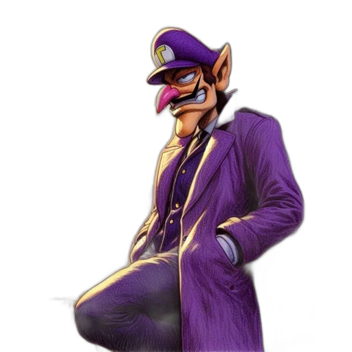mask, hat, staff, jacket transparent PNG cut-out