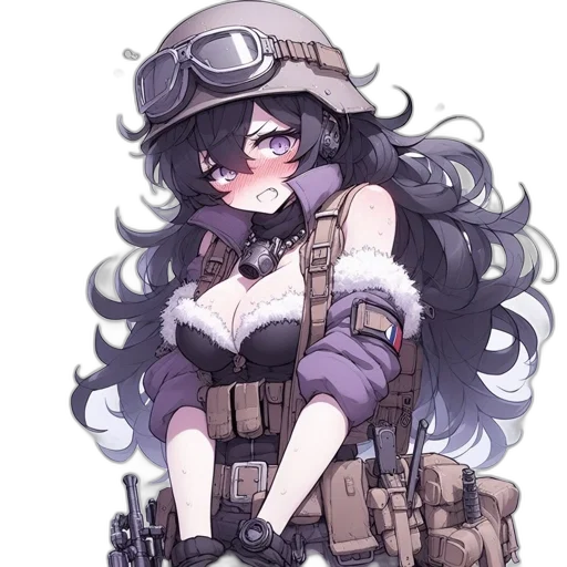 weapon, staff, hat, robot transparent PNG cut-out