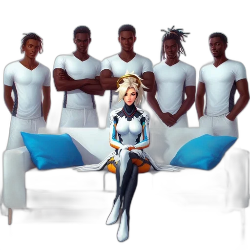 staff, dress, robot, furniture transparent PNG cut-out