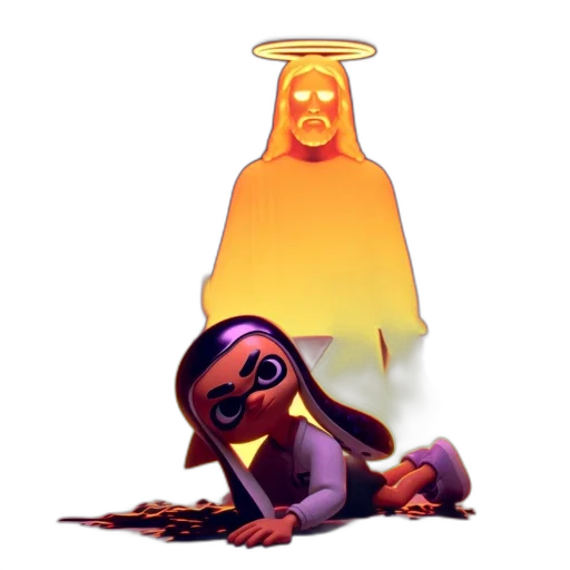 creature, bottle, staff, robot transparent PNG cut-out