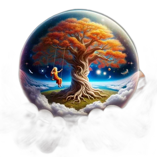tree, fantasy art, concept art, photorealistic transparent PNG cut-out