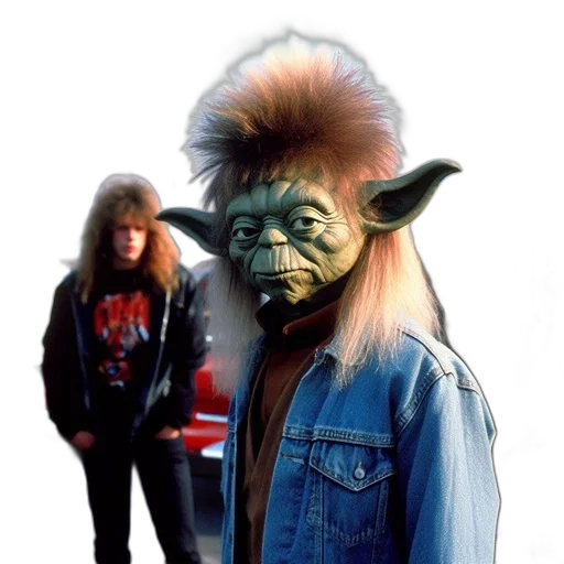 jacket, mask, creature, hair transparent PNG cut-out