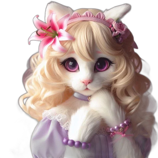 fantasy art, 3d render, photorealistic, anime transparent PNG cut-out