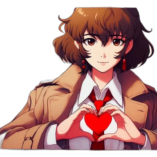 jacket, anime, pixel art, cartoon transparent PNG cut-out