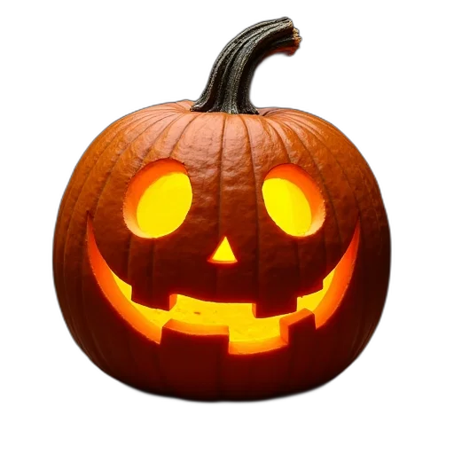 mask, photorealistic, 3d render, pumpkin transparent PNG cut-out