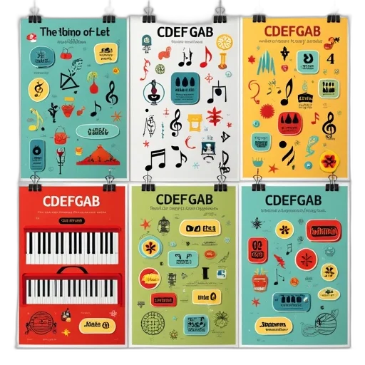colorful, collection, educational, posters transparent PNG cut-out