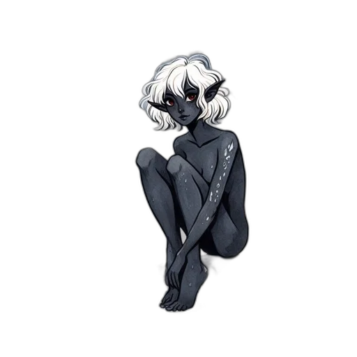 dress, mask, jacket, hair transparent PNG cut-out