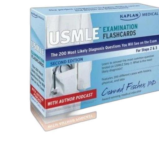 usmle, examination, flashcards, cover transparent PNG cut-out