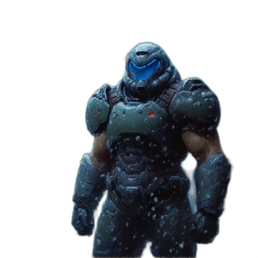 robot, creature, mask, weapon transparent PNG cut-out