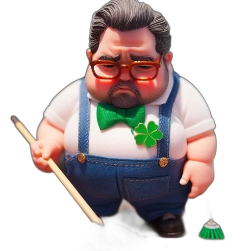 staff, concept art, cartoon, 3d render transparent PNG cut-out