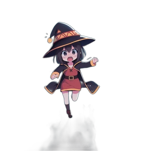 hat, staff, weapon, dress transparent PNG cut-out