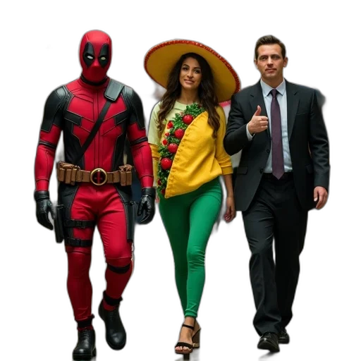 concept art, group, people, dressed transparent PNG cut-out