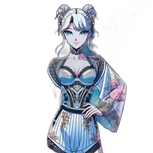 dress, robot, fantasy art, concept art transparent PNG cut-out