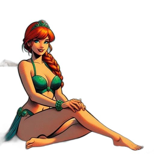 comic book art, concept art, cartoon, fantasy art transparent PNG cut-out
