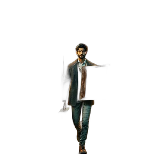 staff, jacket, weapon, umbrella transparent PNG cut-out