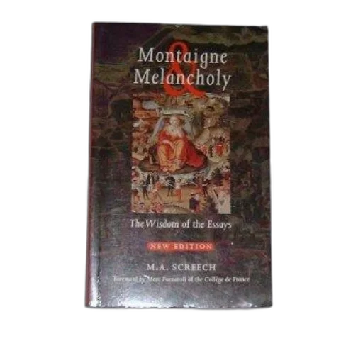 book, titled, montaigne, melancholy transparent PNG cut-out