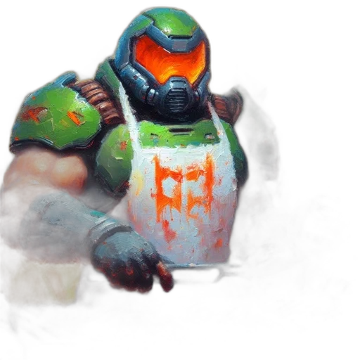 robot, weapon, mask, face transparent PNG cut-out