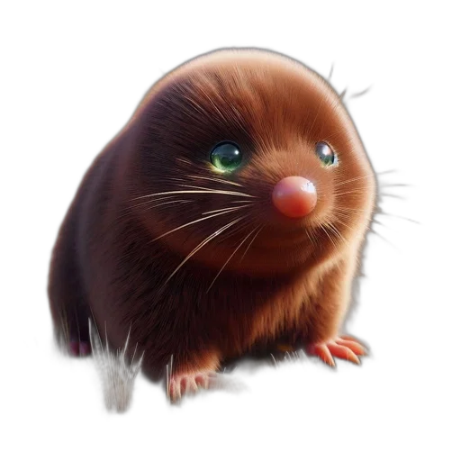 creature, animal, face, photorealistic transparent PNG cut-out