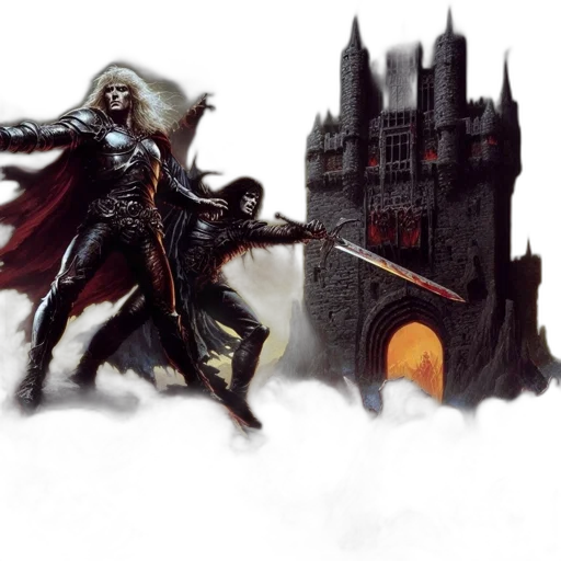 concept art, fantasy art, comic book art, pixel art transparent PNG cut-out