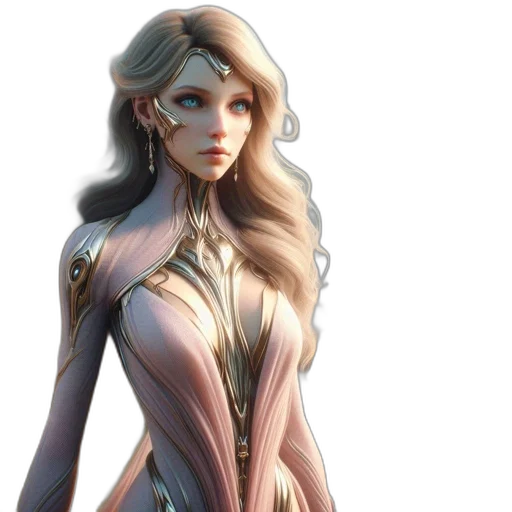 dress, fantasy art, concept art, 3d render transparent PNG cut-out