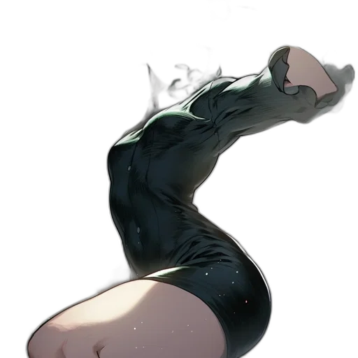 dress, creature, mask, staff transparent PNG cut-out