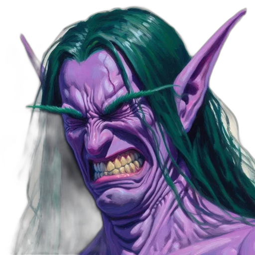face, creature, mask, fantasy art transparent PNG cut-out
