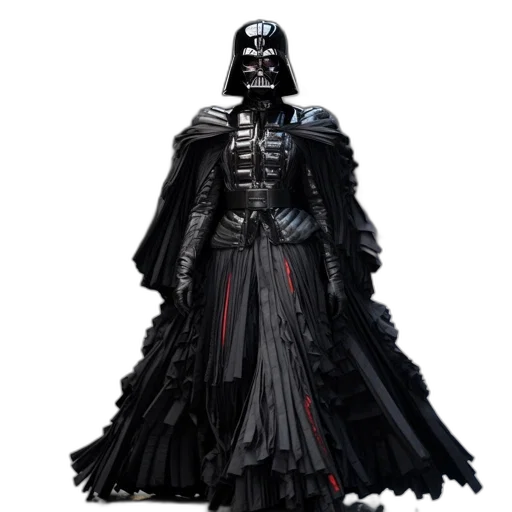 concept art, darth, vader-inspired, figure transparent PNG cut-out
