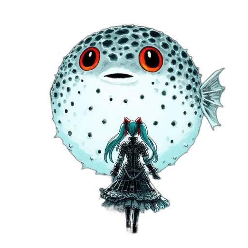 creature, umbrella, dress, mask transparent PNG cut-out