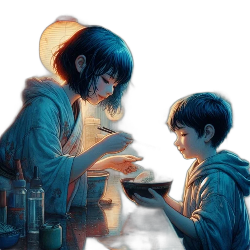 concept art, comic book art, cyberpunk, anime transparent PNG cut-out