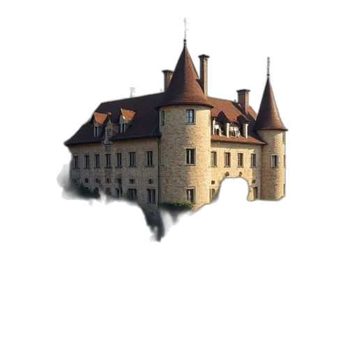 building, crown, dragon, staff transparent PNG cut-out