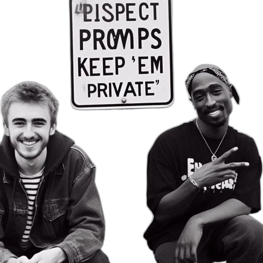 two, men, sit, beside transparent PNG cut-out