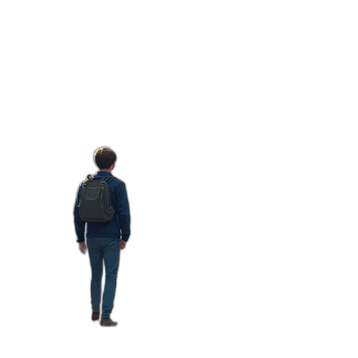jacket, robot, hair, creature transparent PNG cut-out