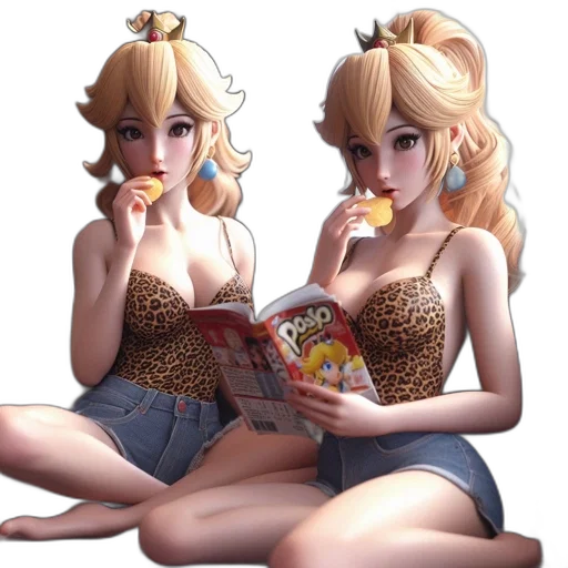 food, 3d render, concept art, anime transparent PNG cut-out