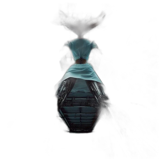robot, dress, mask, crown transparent PNG cut-out