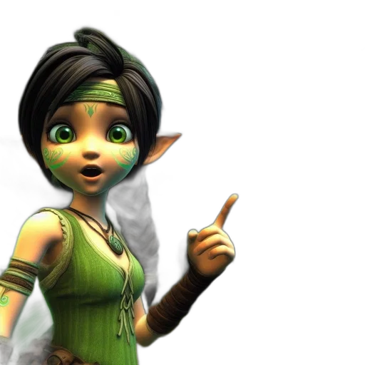 staff, 3d render, concept art, fantasy art transparent PNG cut-out