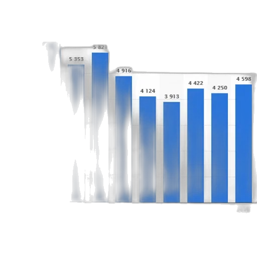 blue, bar, chart, shows transparent PNG cut-out