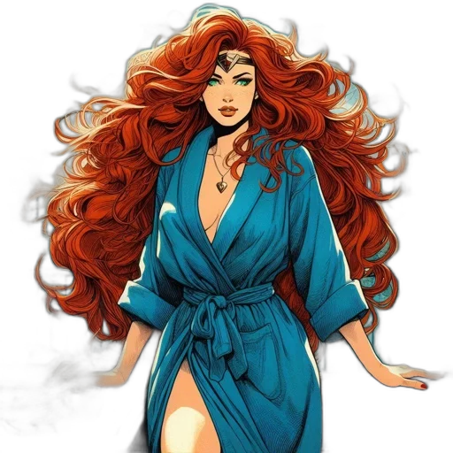 dress, comic book art, fantasy art, concept art transparent PNG cut-out