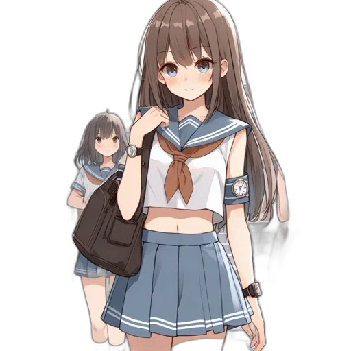 dress, staff, weapon, creature transparent PNG cut-out