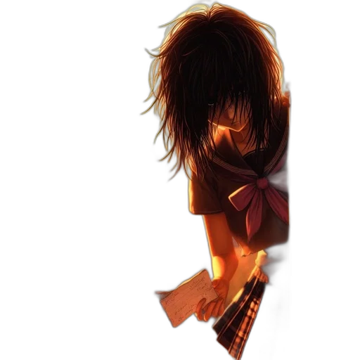 hair, mask, weapon, face transparent PNG cut-out
