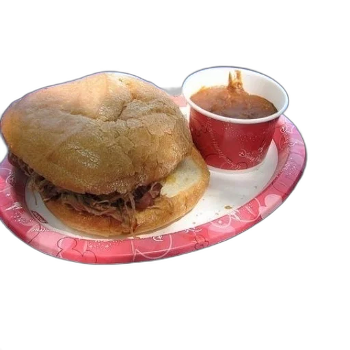 food, pulled, pork, sandwich transparent PNG cut-out